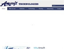 Tablet Screenshot of amsofttechno.com